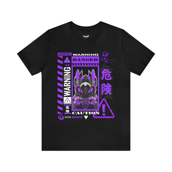 Danger Proto T-Shirt – Black with Purple Design