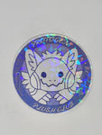 "Chonky Plush Club" -- Holographic Sticker