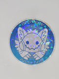 "Chonky Plush Club" -- Holographic Sticker