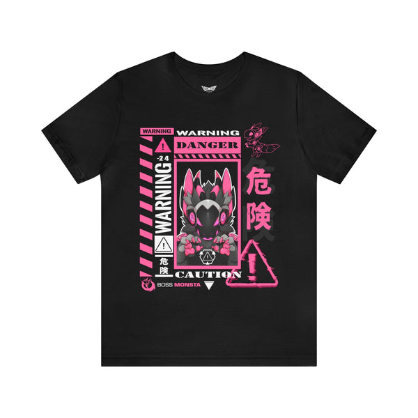 Danger Proto T-Shirt – Black with Pink Design