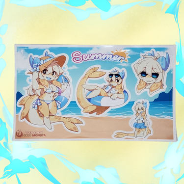 "At the Beach" Nami -- Sticker Sheet