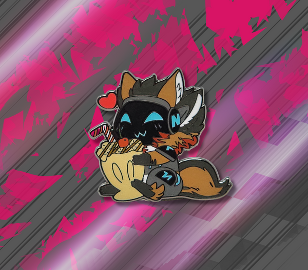 Nexus The Protogen Milkshake Pin -- 2" Enamel Pin