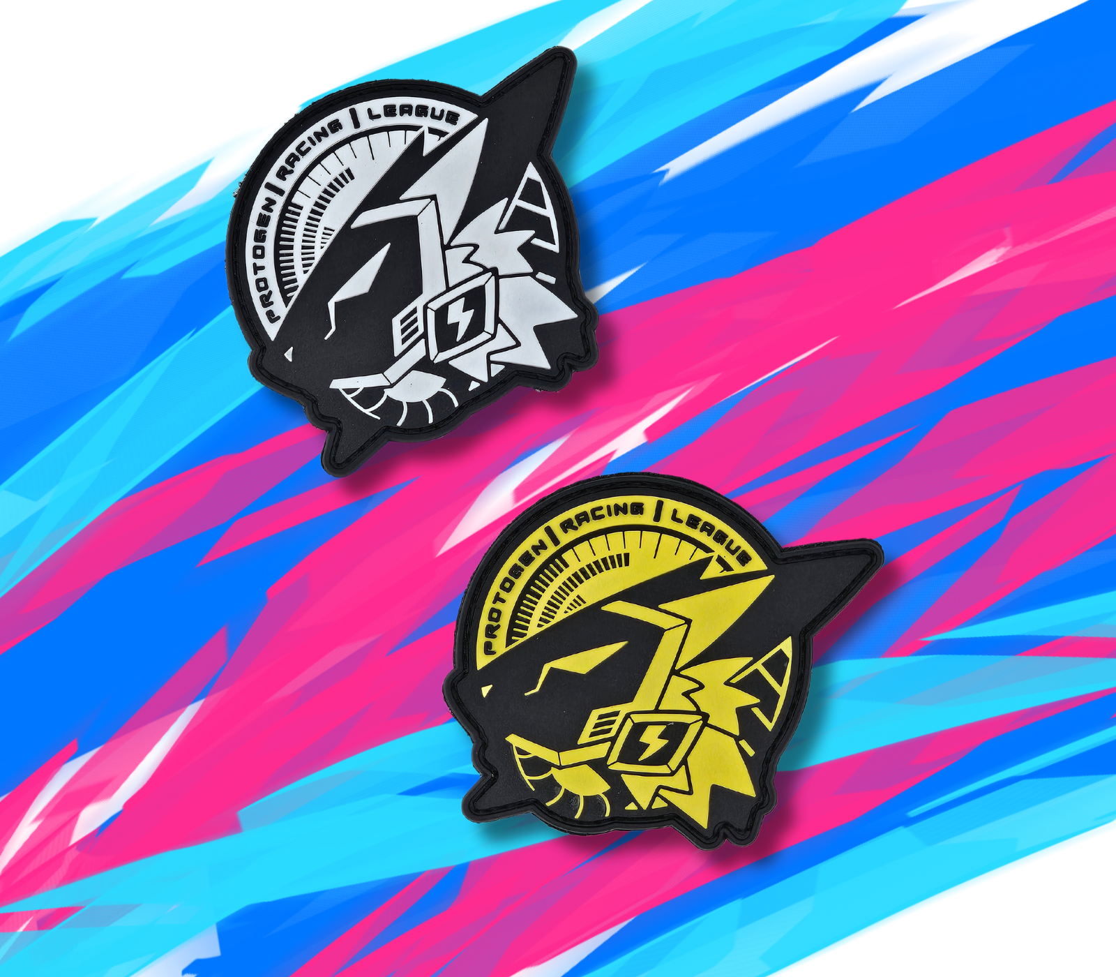Long Racing Pvc Patch Protogen Racing League PVC Patch – 3” Velcro Backed Design – BossMonsta