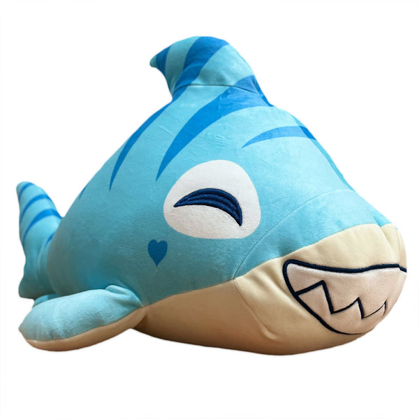 Blue Shork: Grinning Shark Plush Toy