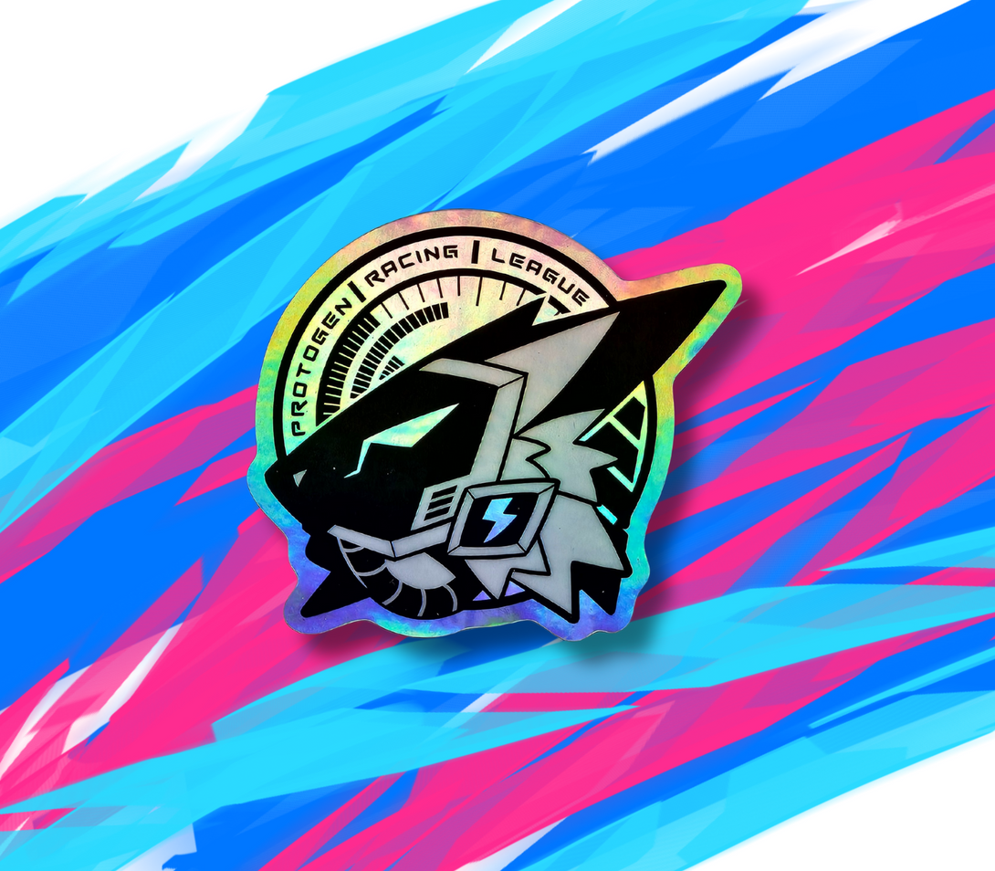 Protogen Racing League Sticker – 3” Matte – BossMonsta