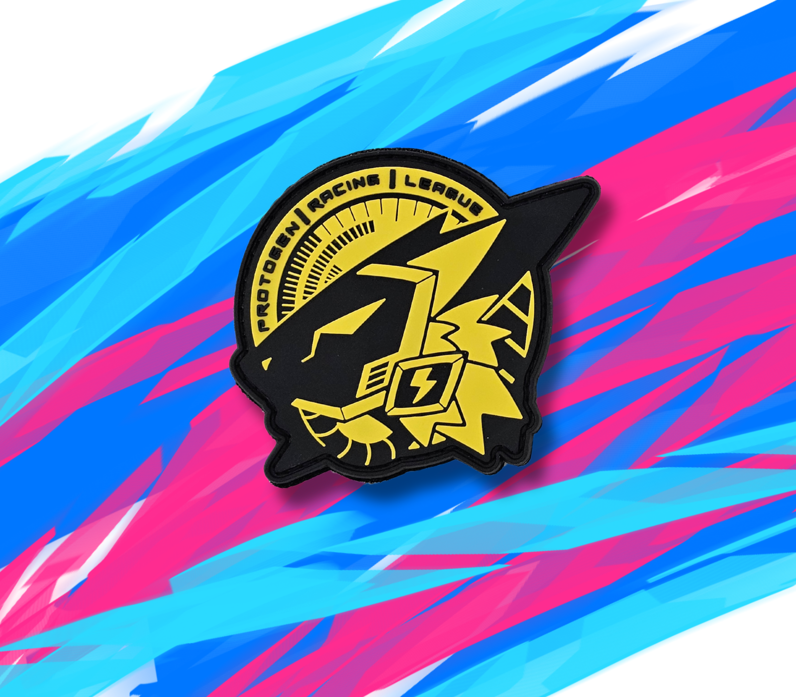 Long Racing Pvc Patch Protogen Racing League PVC Patch – 3” Velcro Backed Design – BossMonsta