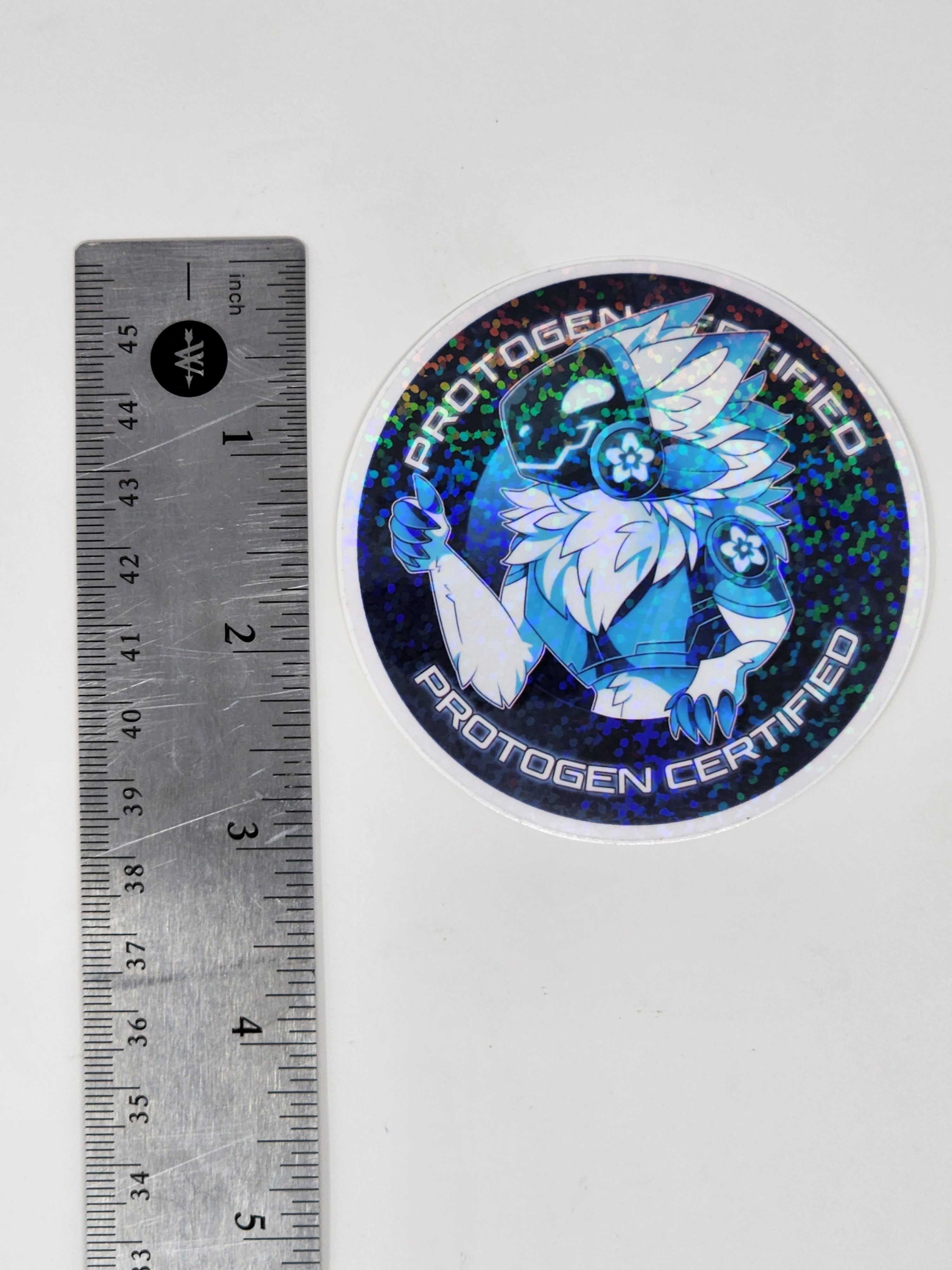 Protogen Certified Holographic Sticker – 3” Circle – BossMonsta