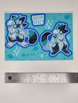 Orbit The Protogen "Squishy Orbit "  -- Sticker Sheet