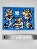 Rivet The Protogen "Squishy Rivet"  -- 1 Sticker Sheet